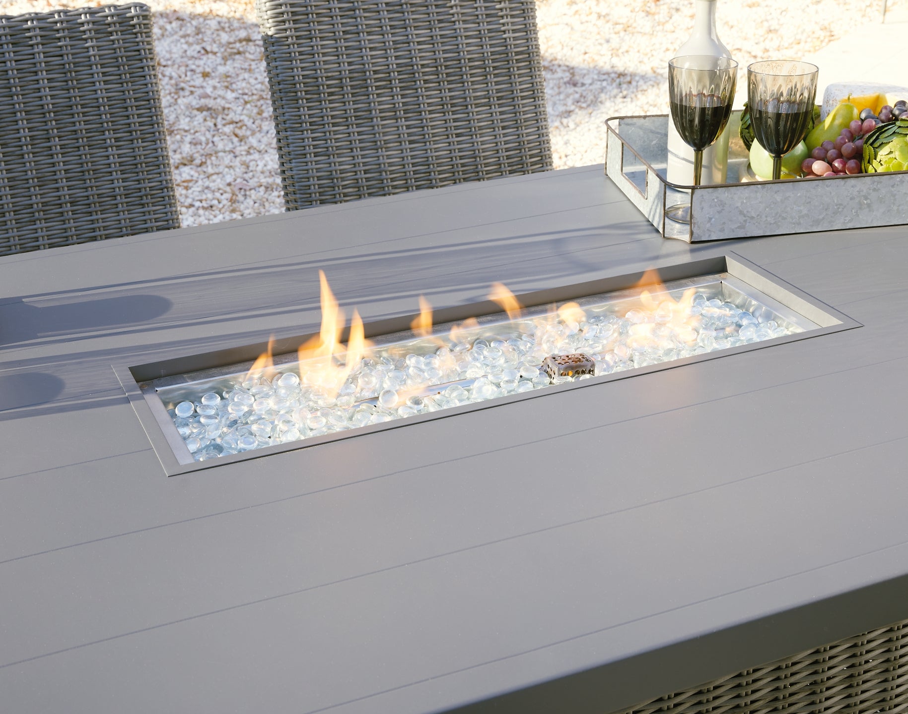 Palazzo RECT Bar Table w/Fire Pit at Cloud 9 Mattress & Furniture furniture, home furnishing, home decor