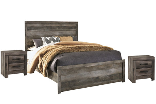Wynnlow Queen Panel Bed with 2 Nightstands at Cloud 9 Mattress & Furniture furniture, home furnishing, home decor