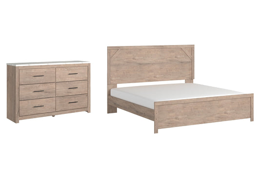 Senniberg King Panel Bed with Dresser at Cloud 9 Mattress & Furniture furniture, home furnishing, home decor