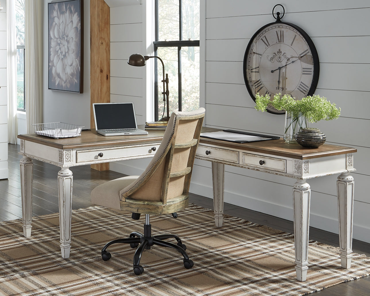 Realyn 2-Piece Home Office Desk at Cloud 9 Mattress & Furniture furniture, home furnishing, home decor