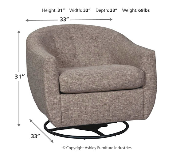 Upshur Swivel Glider Accent Chair at Cloud 9 Mattress & Furniture furniture, home furnishing, home decor