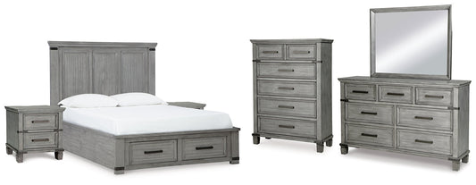 Russelyn Queen Storage Bed with Mirrored Dresser, Chest and 2 Nightstands at Cloud 9 Mattress & Furniture furniture, home furnishing, home decor