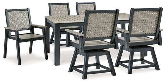 Mount Valley Outdoor Dining Table and 6 Chairs at Cloud 9 Mattress & Furniture furniture, home furnishing, home decor