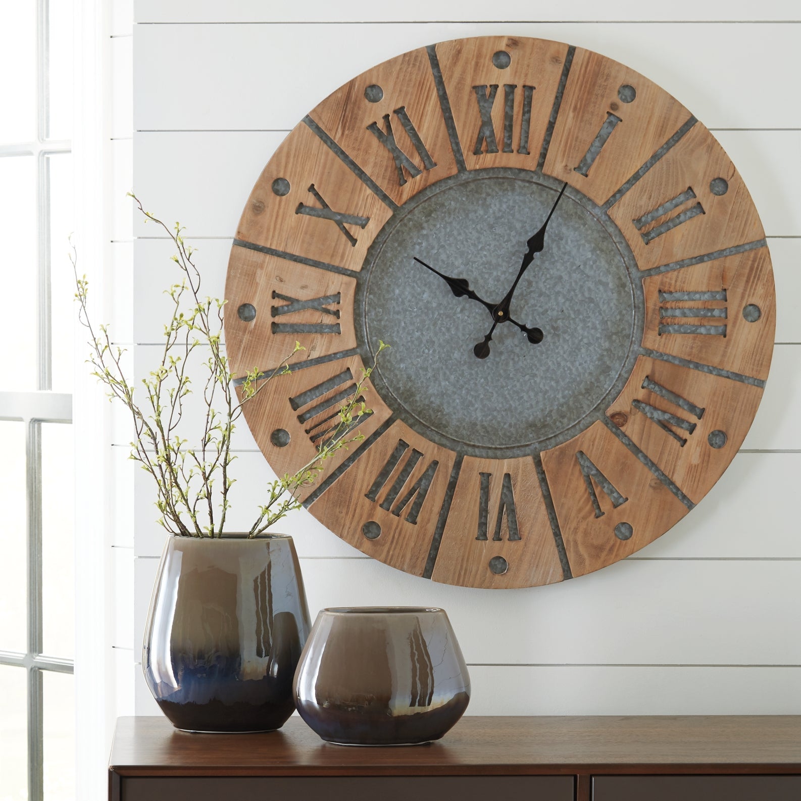 Payson Wall Clock at Cloud 9 Mattress & Furniture furniture, home furnishing, home decor