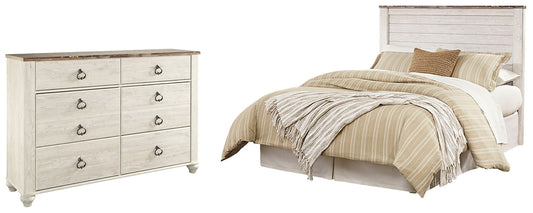 Willowton Queen/Full Panel Headboard with Dresser at Cloud 9 Mattress & Furniture furniture, home furnishing, home decor