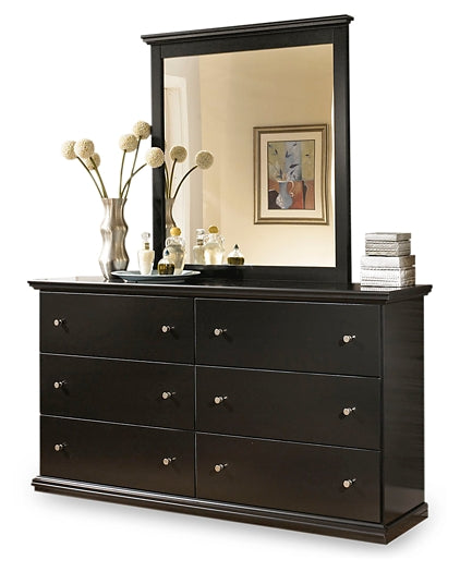 Maribel King/California King Panel Headboard with Mirrored Dresser at Cloud 9 Mattress & Furniture furniture, home furnishing, home decor