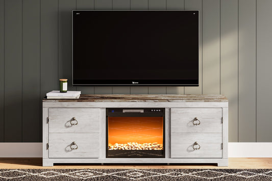 Willowton TV Stand with Electric Fireplace at Cloud 9 Mattress & Furniture furniture, home furnishing, home decor