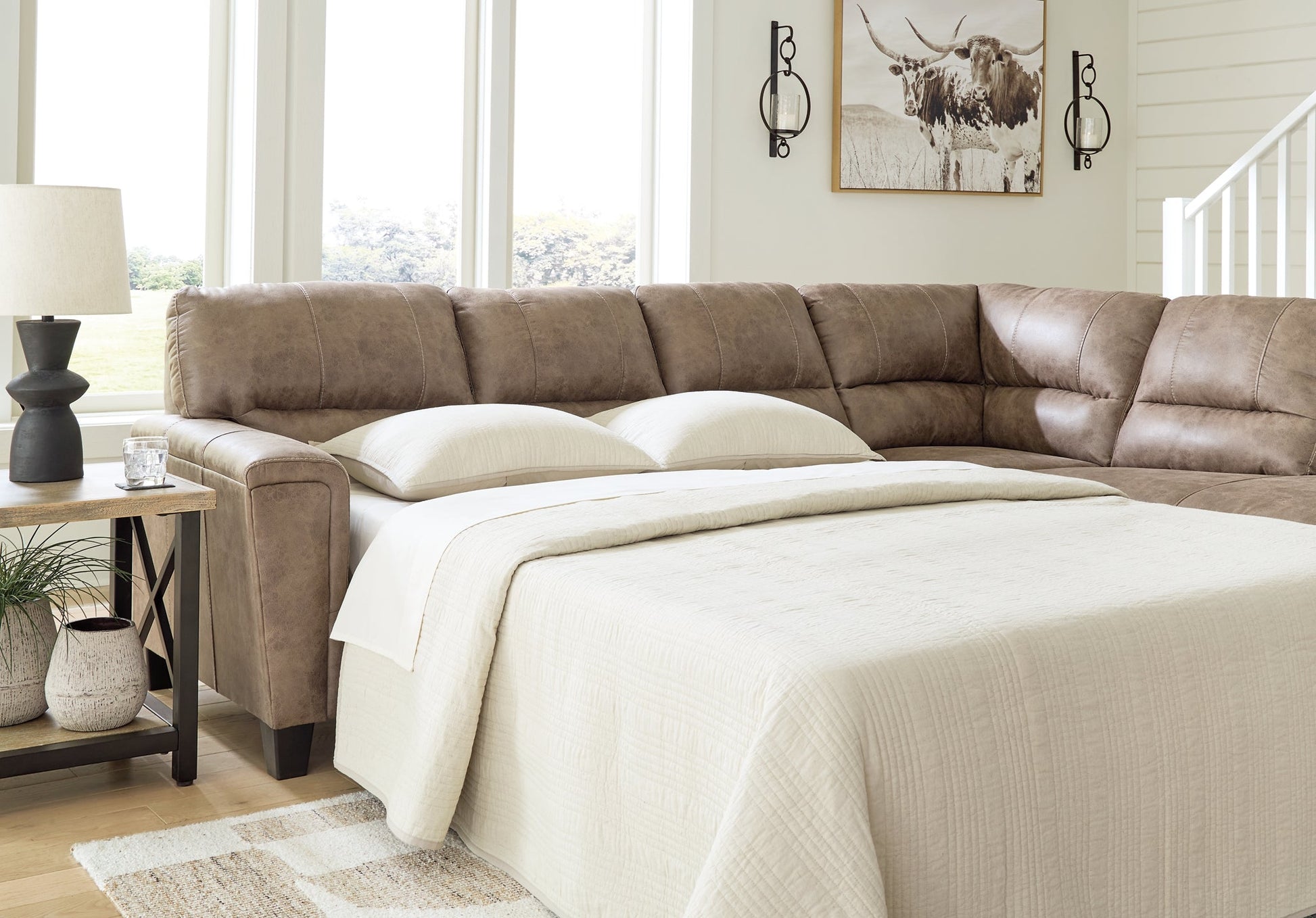 Navi 2-Piece Sectional Sofa Sleeper Chaise at Cloud 9 Mattress & Furniture furniture, home furnishing, home decor