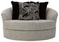 Megginson Oversized Round Swivel Chair at Cloud 9 Mattress & Furniture furniture, home furnishing, home decor