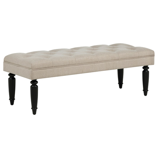 Marsha 52-inch Upholstered Entryway Accent Bench Latte