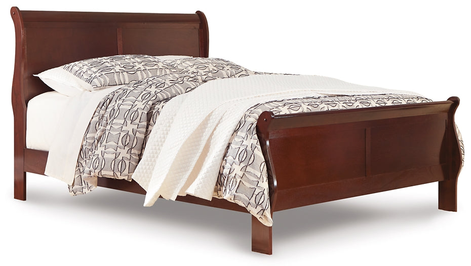 Alisdair Queen Sleigh Bed with 2 Nightstands Cloud 9 Mattress & Furniture