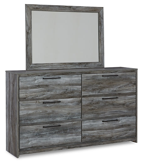 Baystorm King Panel Headboard with Mirrored Dresser Cloud 9 Mattress & Furniture
