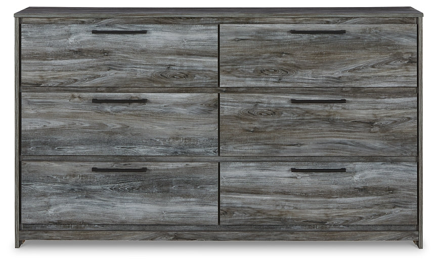Baystorm Queen Panel Headboard with Mirrored Dresser Cloud 9 Mattress & Furniture