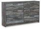 Baystorm Twin Panel Headboard with Dresser Cloud 9 Mattress & Furniture