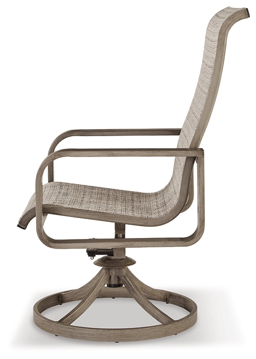 Beach Front Sling Swivel Chair (2/CN) Cloud 9 Mattress & Furniture