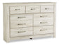 Bellaby Queen Panel Headboard with Dresser Cloud 9 Mattress & Furniture