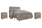 Culverbach Queen Panel Bed with 2 Nightstands Cloud 9 Mattress & Furniture