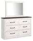 Gerridan Queen Panel Bed with Mirrored Dresser at Cloud 9 Mattress & Furniture furniture, home furnishing, home decor