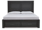 Foyland Queen Panel Storage Bed with Mirrored Dresser, Chest and Nightstand at Cloud 9 Mattress & Furniture furniture, home furnishing, home decor