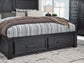Foyland Queen Panel Storage Bed with Mirrored Dresser, Chest and 2 Nightstands at Cloud 9 Mattress & Furniture furniture, home furnishing, home decor