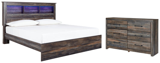 Drystan King Panel Bookcase Bed with Dresser at Cloud 9 Mattress & Furniture furniture, home furnishing, home decor