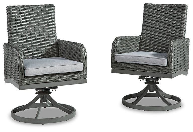 Elite Park Swivel Chair w/Cushion (2/CN) at Cloud 9 Mattress & Furniture furniture, home furnishing, home decor