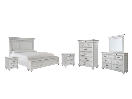 Kanwyn Queen Panel Bed with Storage with Mirrored Dresser, Chest and 2 Nightstands at Cloud 9 Mattress & Furniture furniture, home furnishing, home decor