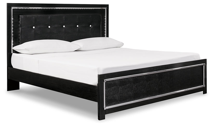 Kaydell King Upholstered Panel Bed with Dresser at Cloud 9 Mattress & Furniture furniture, home furnishing, home decor