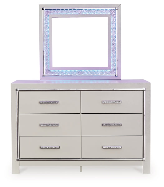 Zyniden Dresser and Mirror at Cloud 9 Mattress & Furniture furniture, home furnishing, home decor