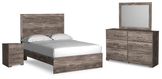 Ralinksi Full Panel Bed with Mirrored Dresser and Nightstand at Cloud 9 Mattress & Furniture furniture, home furnishing, home decor