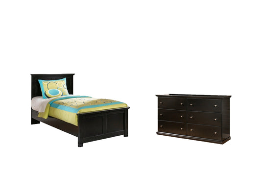Maribel Twin Panel Bed with Dresser at Cloud 9 Mattress & Furniture furniture, home furnishing, home decor