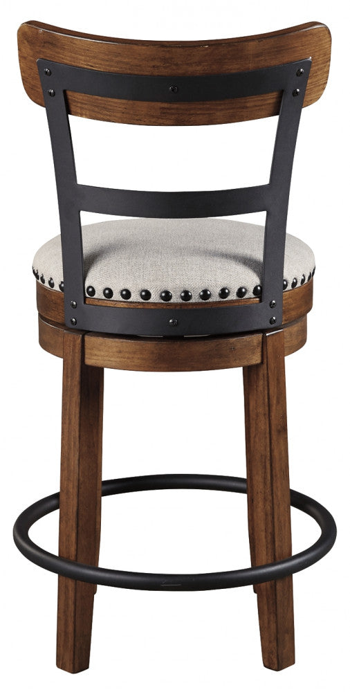 Valebeck UPH Swivel Barstool (1/CN) at Cloud 9 Mattress & Furniture furniture, home furnishing, home decor