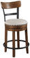 Valebeck UPH Swivel Barstool (1/CN) at Cloud 9 Mattress & Furniture furniture, home furnishing, home decor