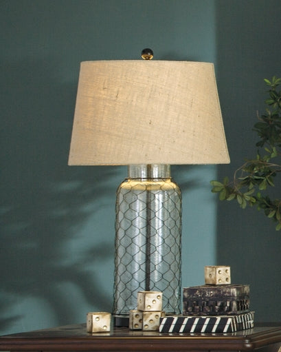 Sharmayne Glass Table Lamp (1/CN) at Cloud 9 Mattress & Furniture furniture, home furnishing, home decor