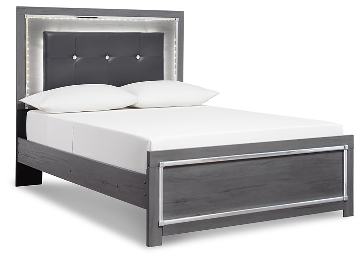 Lodanna Queen Panel Bed with Mirrored Dresser and 2 Nightstands at Cloud 9 Mattress & Furniture furniture, home furnishing, home decor