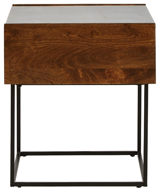 Rusitori Rectangular End Table at Cloud 9 Mattress & Furniture furniture, home furnishing, home decor