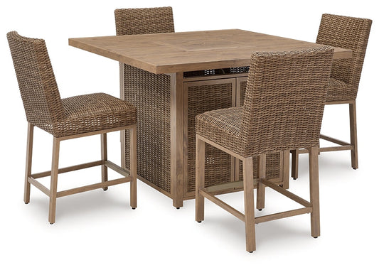 Walton Bridge Outdoor Bar Table and 4 Barstools at Cloud 9 Mattress & Furniture furniture, home furnishing, home decor