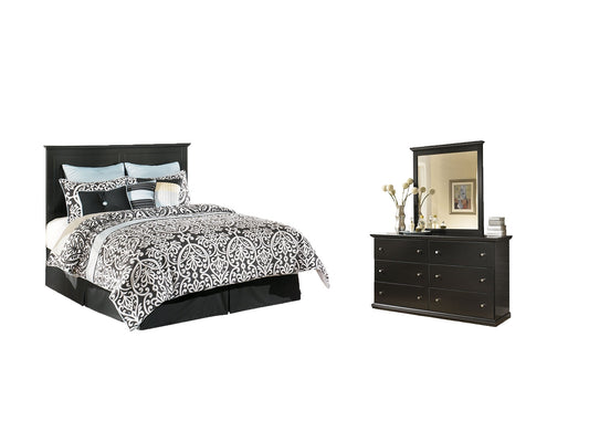 Maribel Queen/Full Panel Headboard with Mirrored Dresser and Chest at Cloud 9 Mattress & Furniture furniture, home furnishing, home decor