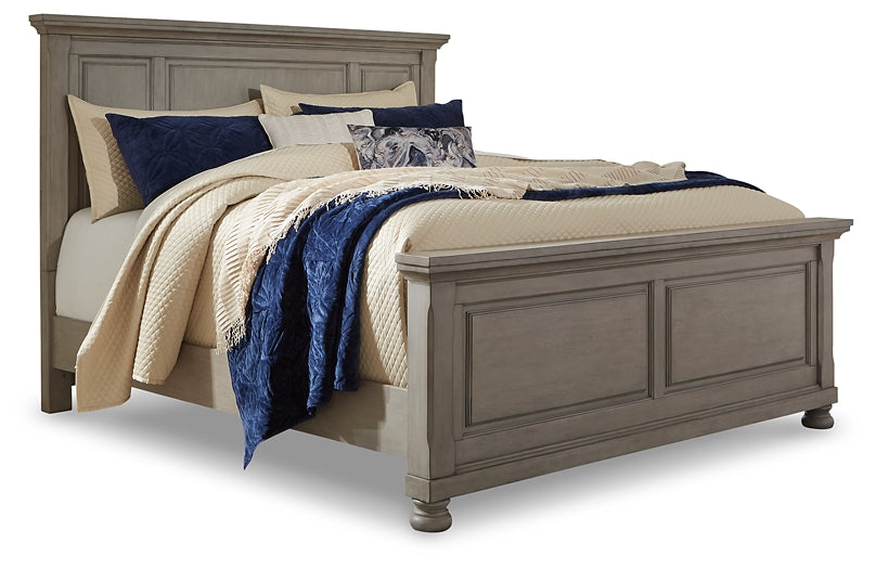 Lettner King Panel Bed with Mirrored Dresser and 2 Nightstands at Cloud 9 Mattress & Furniture furniture, home furnishing, home decor