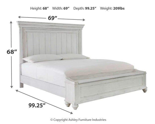 Kanwyn Queen Panel Bed with Storage with Mirrored Dresser and Chest at Cloud 9 Mattress & Furniture furniture, home furnishing, home decor