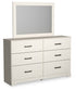 Stelsie Queen Panel Bed with Mirrored Dresser at Cloud 9 Mattress & Furniture furniture, home furnishing, home decor