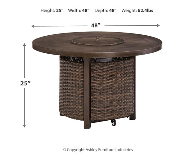 Paradise Trail Round Fire Pit Table at Cloud 9 Mattress & Furniture furniture, home furnishing, home decor