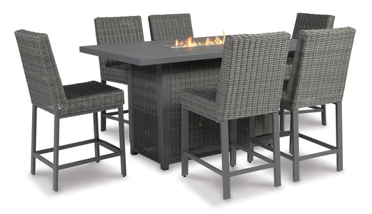 Palazzo Outdoor Fire Pit Table and 4 Chairs at Cloud 9 Mattress & Furniture furniture, home furnishing, home decor