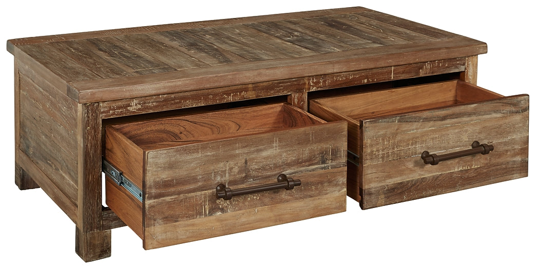 Randale Cocktail Table with Storage at Cloud 9 Mattress & Furniture furniture, home furnishing, home decor