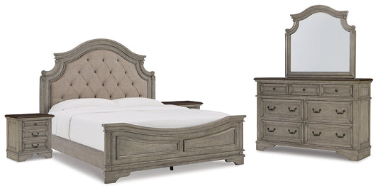 Lodenbay California King Panel Bed with Mirrored Dresser and 2 Nightstands at Cloud 9 Mattress & Furniture furniture, home furnishing, home decor