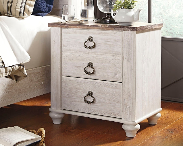 Willowton Two Drawer Night Stand at Cloud 9 Mattress & Furniture furniture, home furnishing, home decor