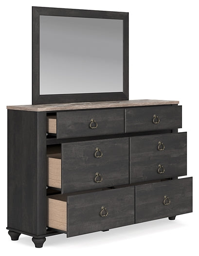 Nanforth Dresser and Mirror at Cloud 9 Mattress & Furniture furniture, home furnishing, home decor
