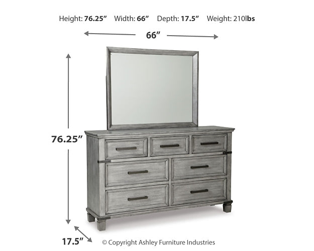 Russelyn Dresser and Mirror at Cloud 9 Mattress & Furniture furniture, home furnishing, home decor