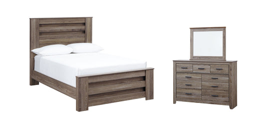 Zelen Full Panel Bed with Mirrored Dresser at Cloud 9 Mattress & Furniture furniture, home furnishing, home decor