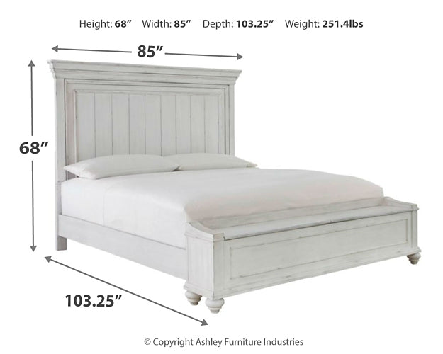 Kanwyn Queen Panel Bed with Storage with Dresser at Cloud 9 Mattress & Furniture furniture, home furnishing, home decor